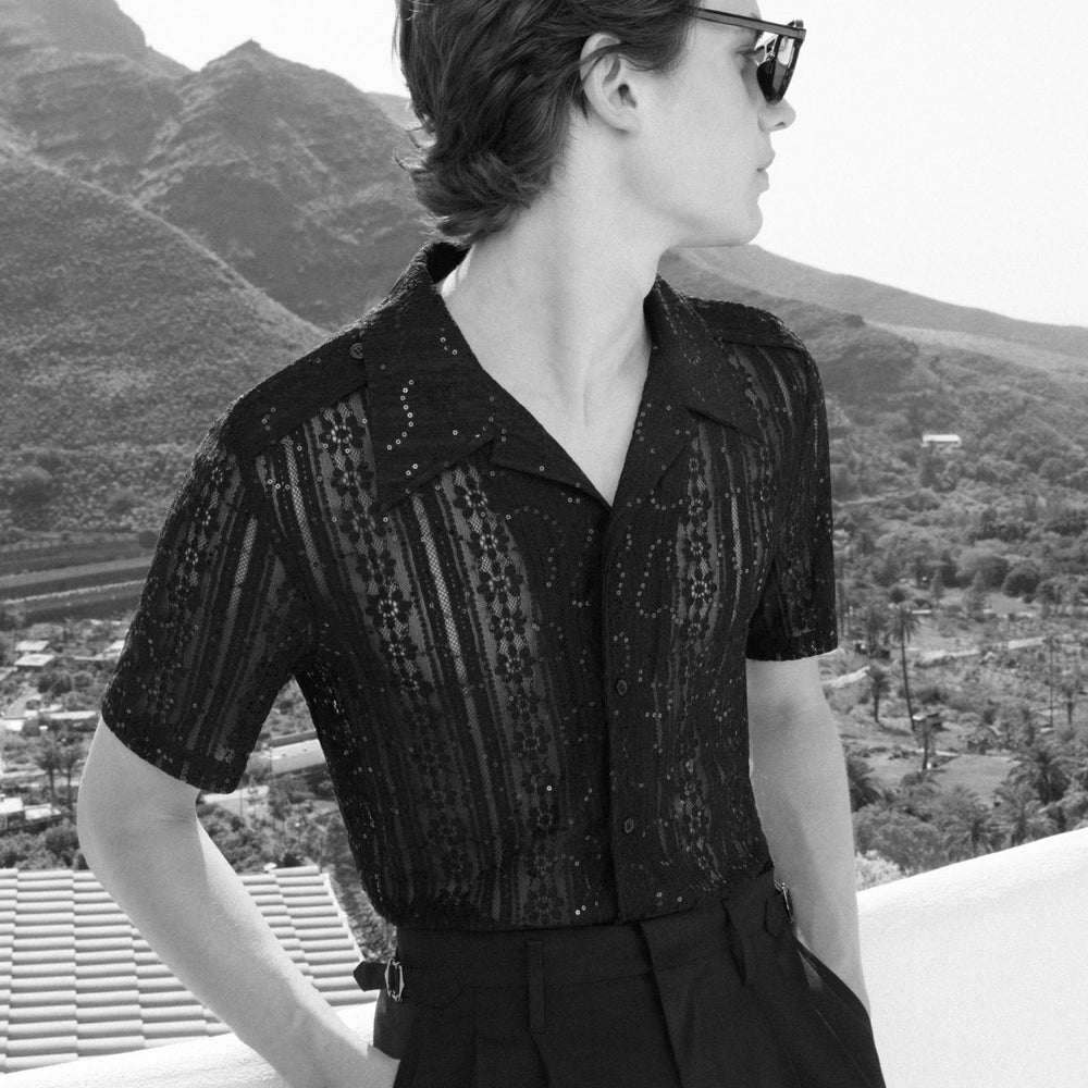 Black Lace Sequin Cuban Shirt Phix black-lace-sequin-cuban-shirt-phix