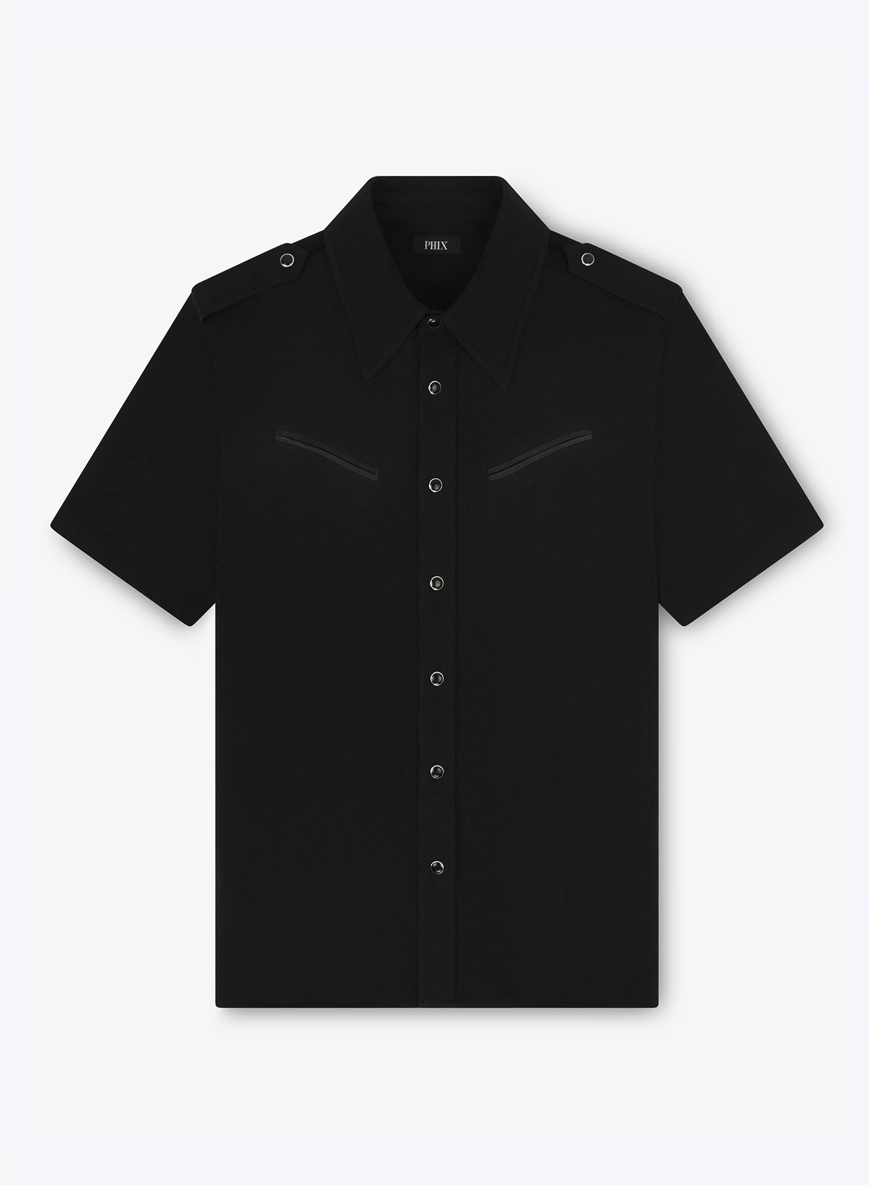 Western Leather Pocket Short Sleeve Polo ‐ Phix