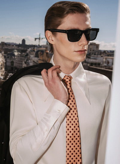 Pure Silk Pink Polka Dot Tie