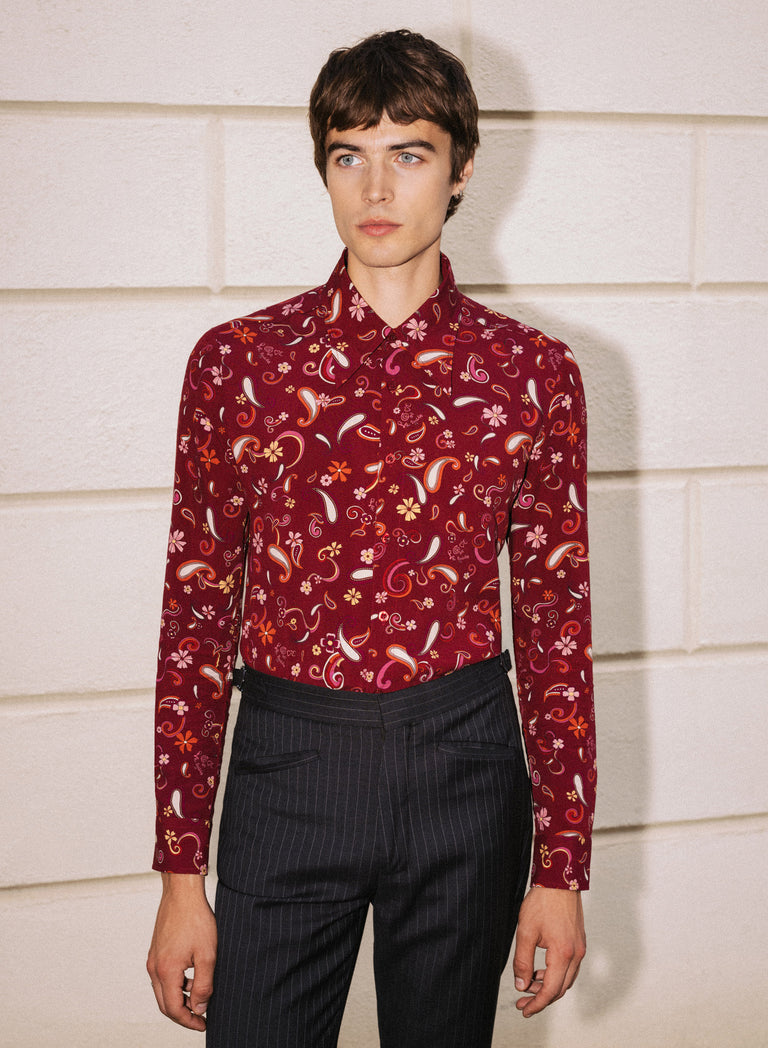 Phix X The Beatles Strawberry Fields Paisley Shirt