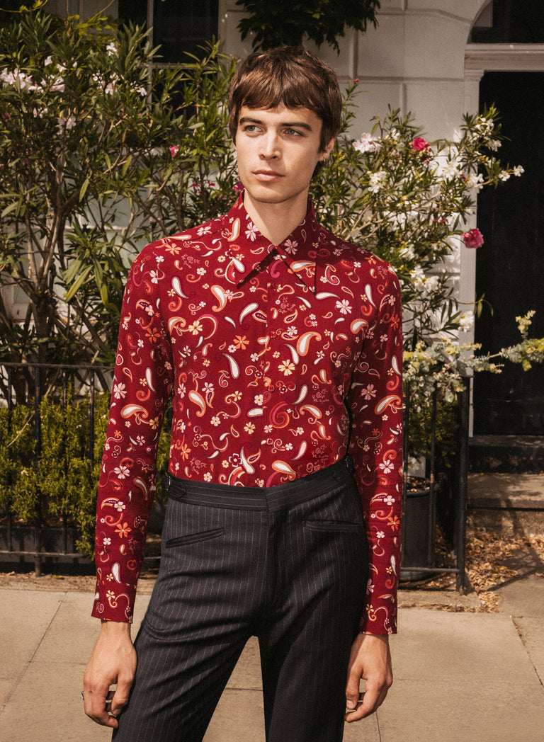 Phix X The Beatles Strawberry Fields Paisley Shirt