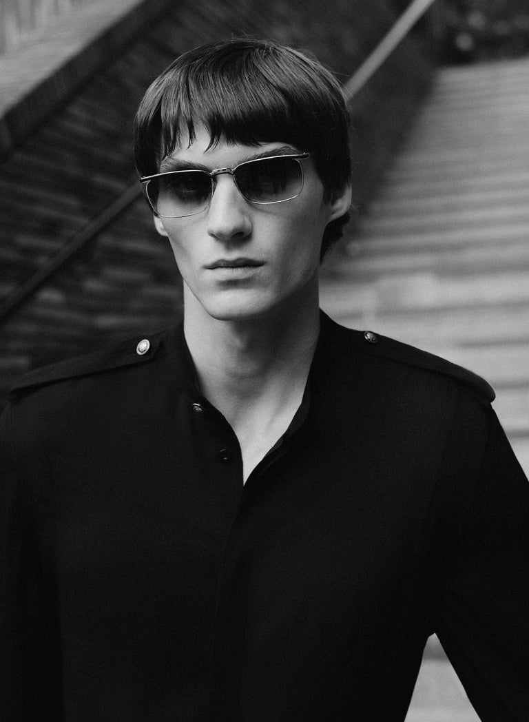 Phix X The Beatles Black Sheer Military Shirt