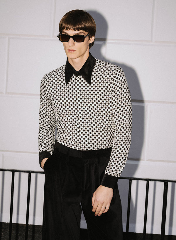 Phix X The Beatles Rigby Velvet Collar Shirt