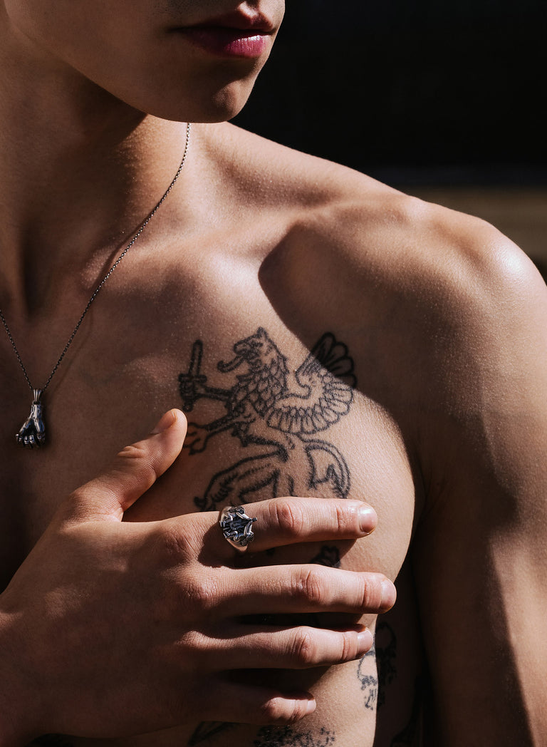 Silver Celestial Strings Ring