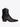 Black Croc-Effect Leather Cowboy Boot-PhixClothing.com
