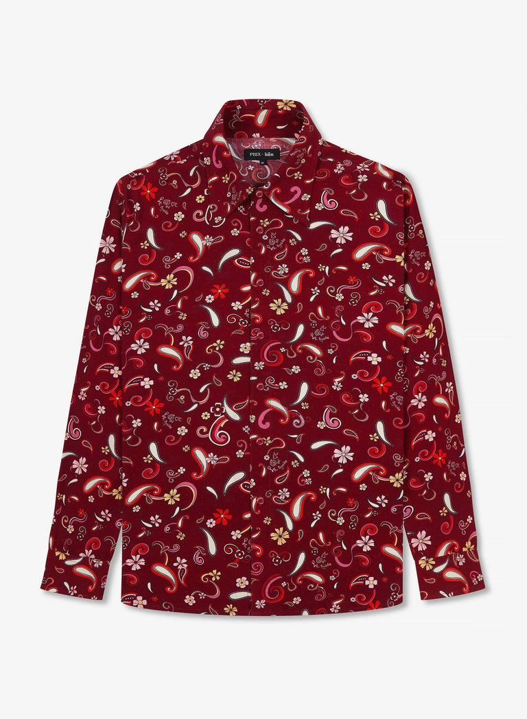 Phix X The Beatles Strawberry Fields Paisley Shirt