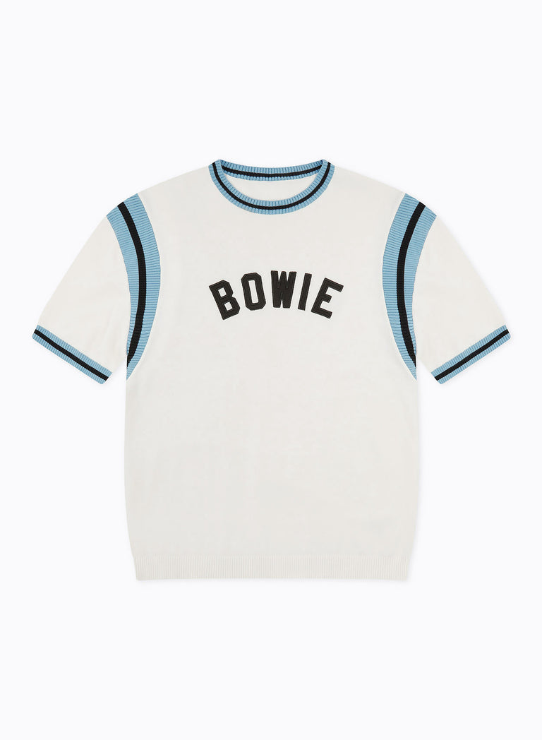 Phix X David Bowie Off-White Cotton Ribbed 70s Polo