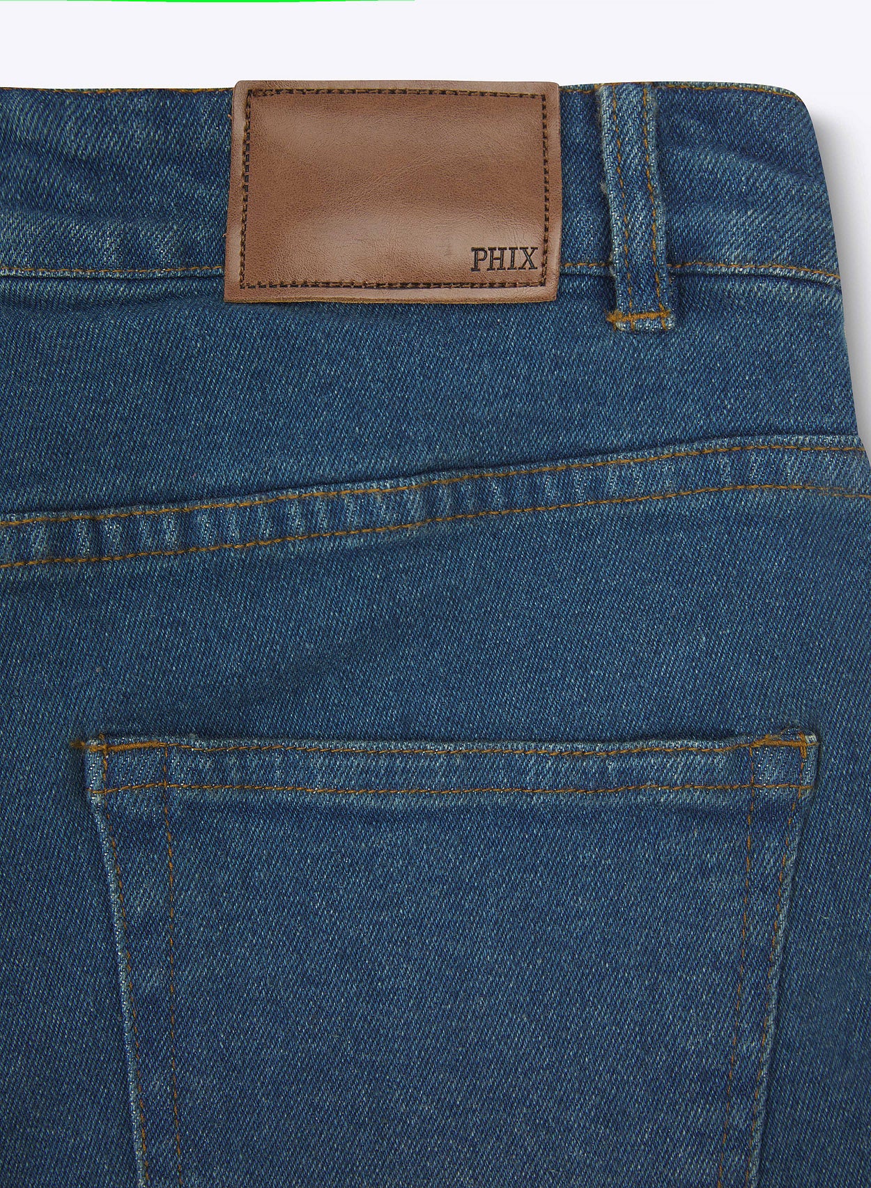 Vintage Fade Denim Flare Front Pocket Jeans