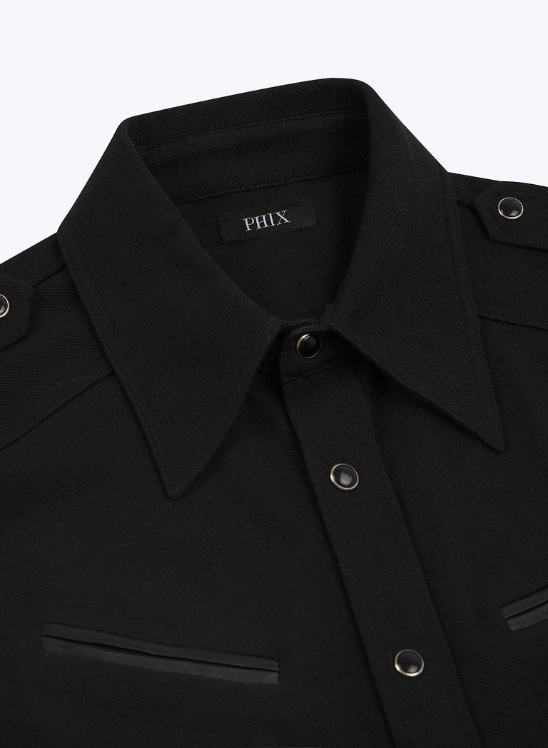 Western Leather Pocket Short Sleeve Polo & Phix