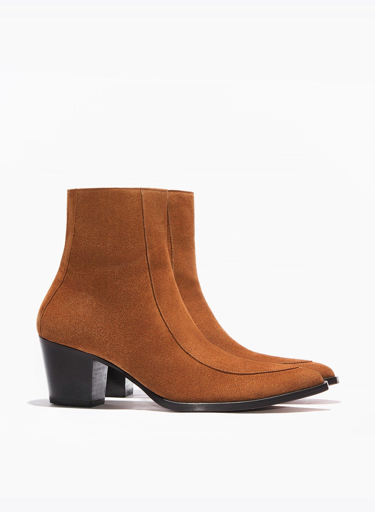 Soho 60mm Brown Suede Leather Boots Phix