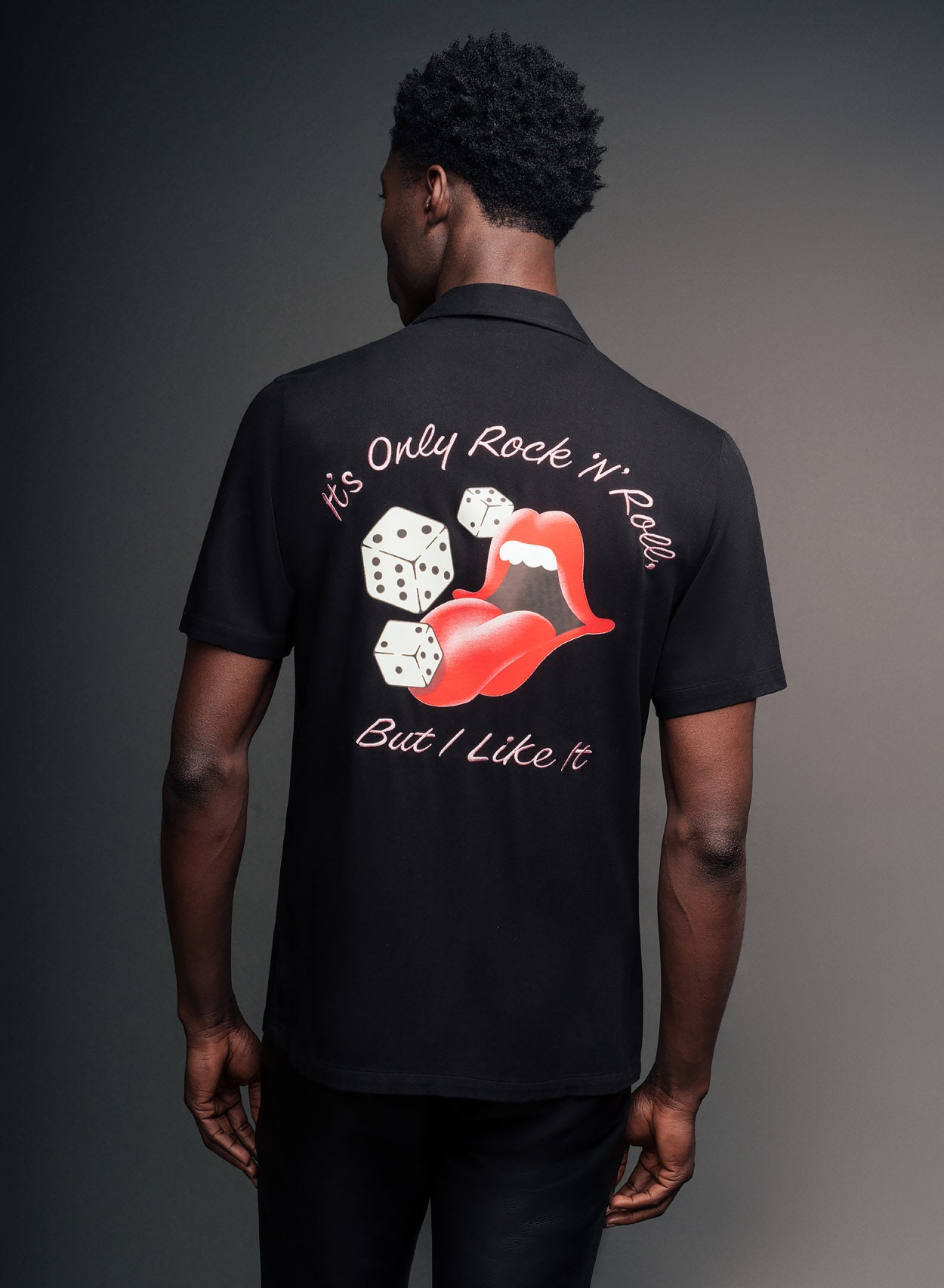 Phix X Rolling Stones It's Only Rock N Roll Viscose Cuban Shirt ‐ Phix