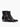 Black Leather Croc Effect Western Buckle Harness Boot-PhixClothing.com