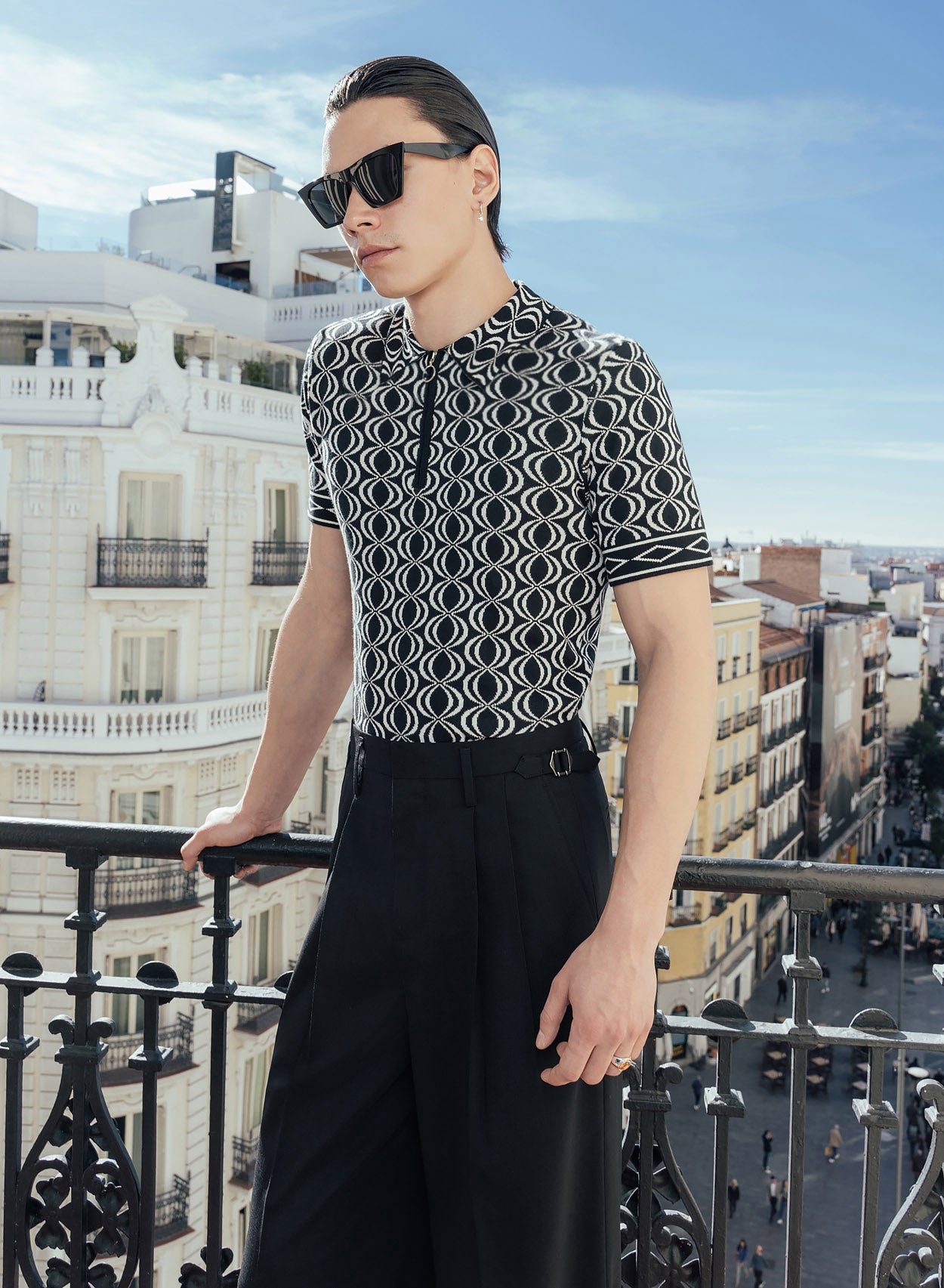 High waisted black flares on sale