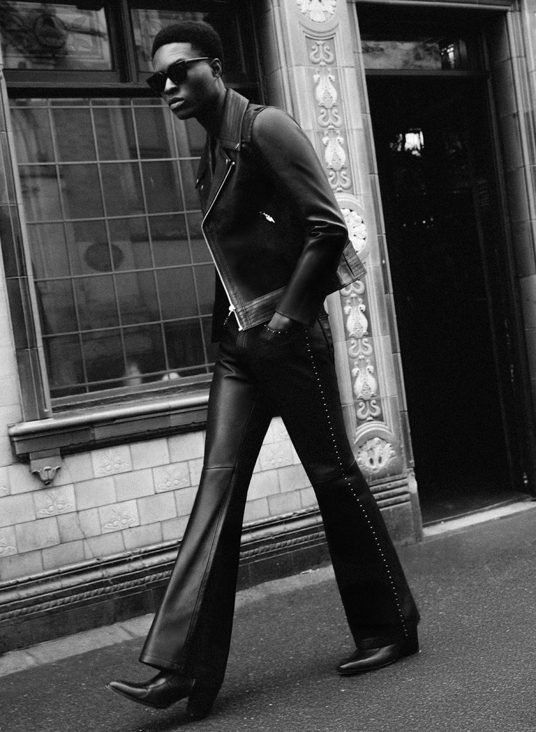 Phix X David Bowie Leather Lightning Bolt Biker Jacket