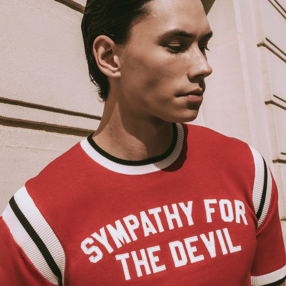 Phix X Rolling Stones Sympathy For The Devil Red Polo Shirt & Phix