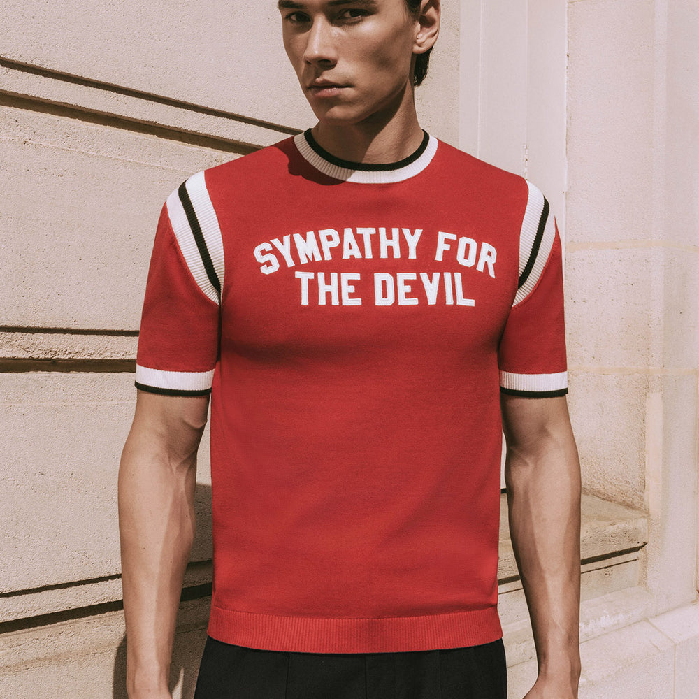 Phix X Rolling Stones Sympathy For The Devil Red Polo Shirt & Phix