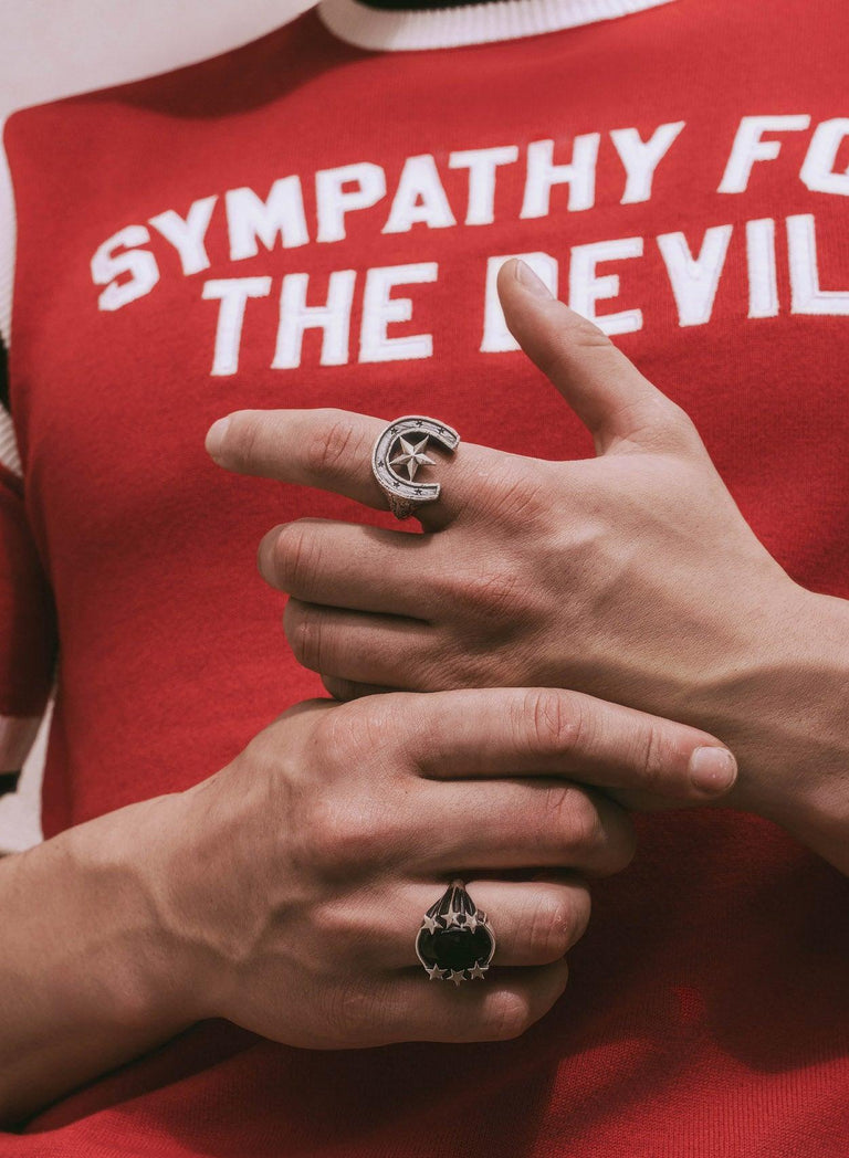 Phix X Rolling Stones Sympathy For The Devil Red Polo Shirt