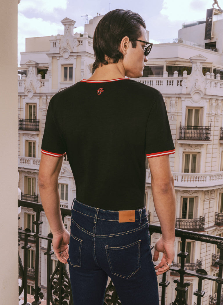 Navy Bell Bottom Skinny Denim Flared Jeans