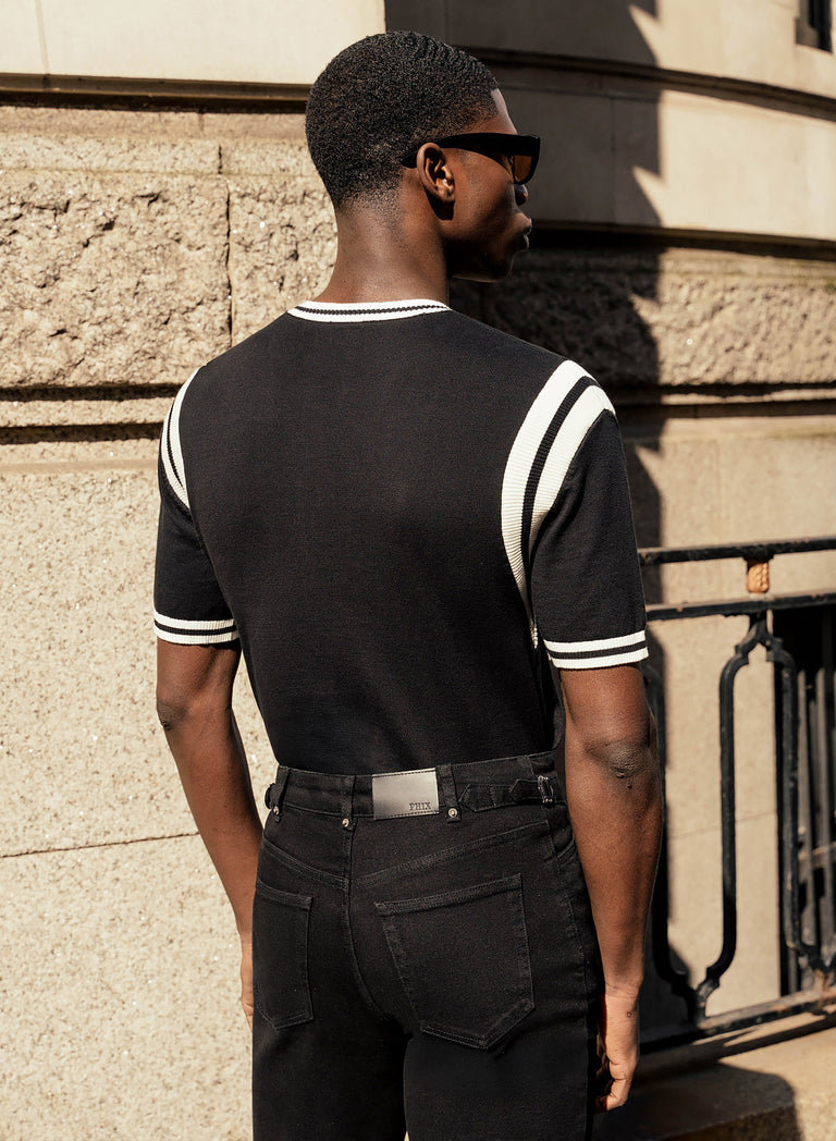 Soul Of The Seventies Black Polo Shirt