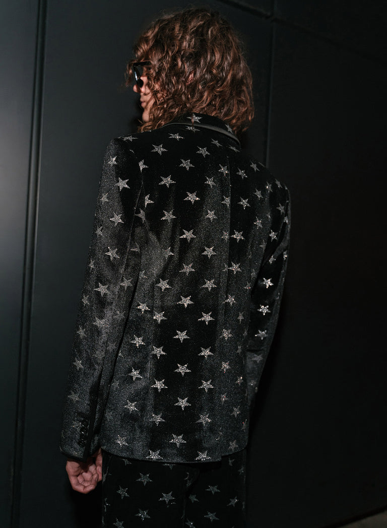 Black Velvet Bolan Star Blazer