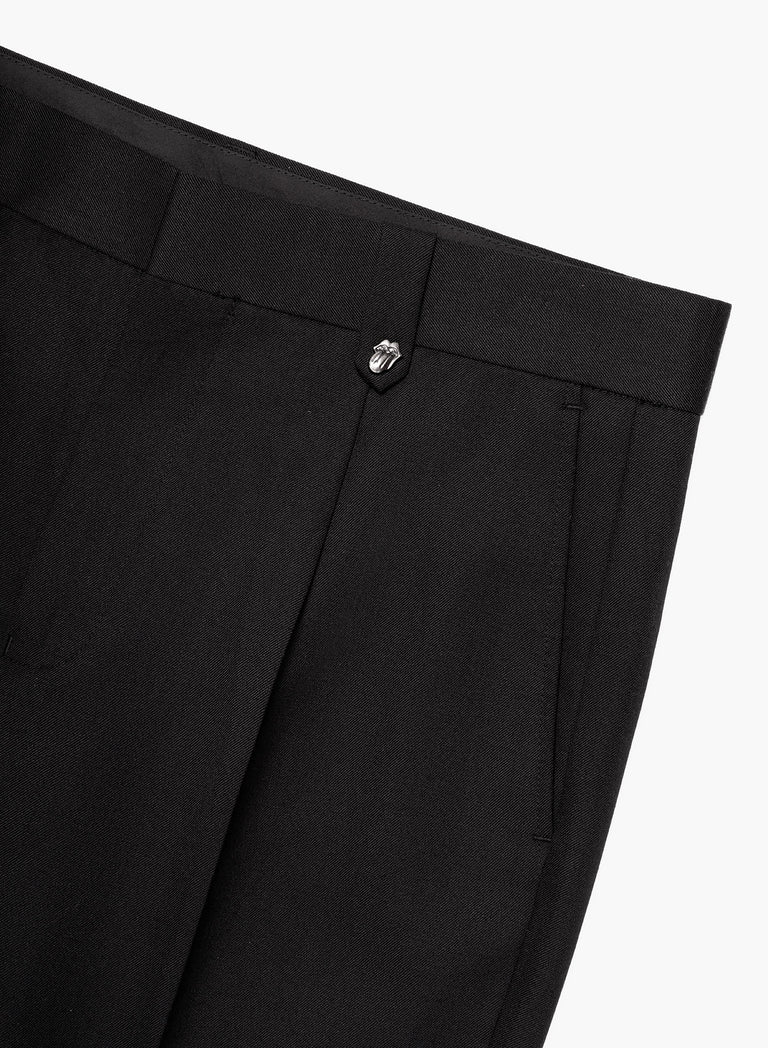 Phix X Rolling Stones Tongue Pin Belt Black Flare