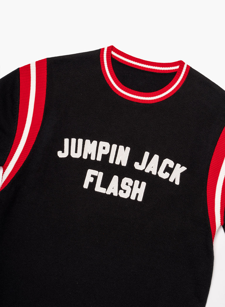Phix X Rolling Stones Jumpin' Jack Flash Ribbed 70's Polo Shirt