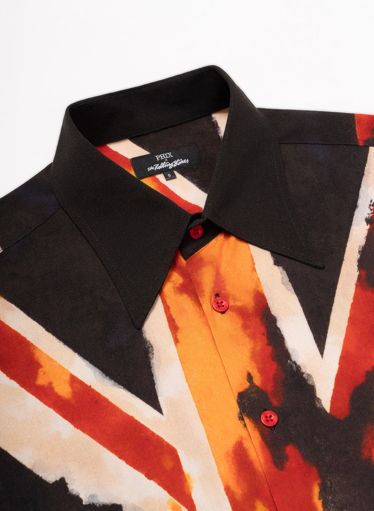 Phix X Rolling Stones Union Jack Flag Long Sleeve Shirt