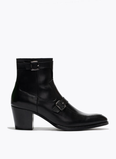 Monique 60mm Black Leather Boot