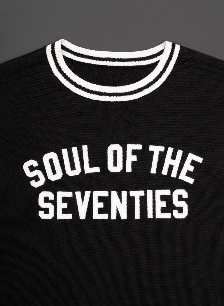 Soul Of The Seventies Black Polo Shirt