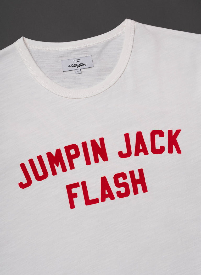 Phix X Rolling Stones White Jumpin Jack Flash T-Shirt
