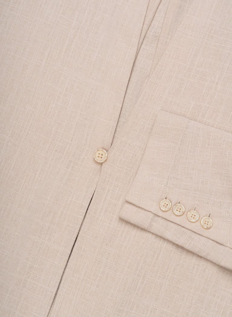 Ivory Linen Kimono Shirt