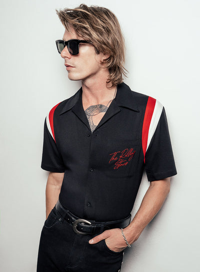 Phix X Rolling Stones Start Me Up Cuban Viscose Shirt