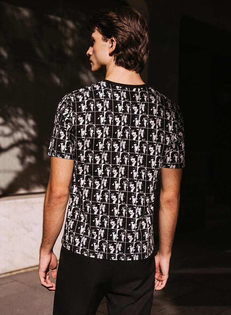 Phix X The Beatles Monochrome Portrait T-Shirt