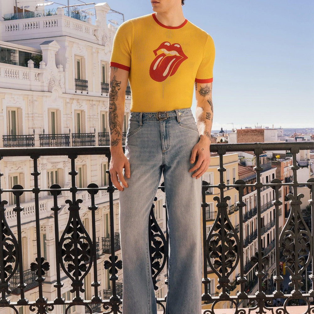 PHIX x Rolling Stones Yellow Ringer Tongue T-Shirt & Phix