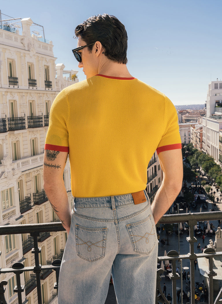 PHIX x Rolling Stones Yellow Ringer Tongue T-Shirt