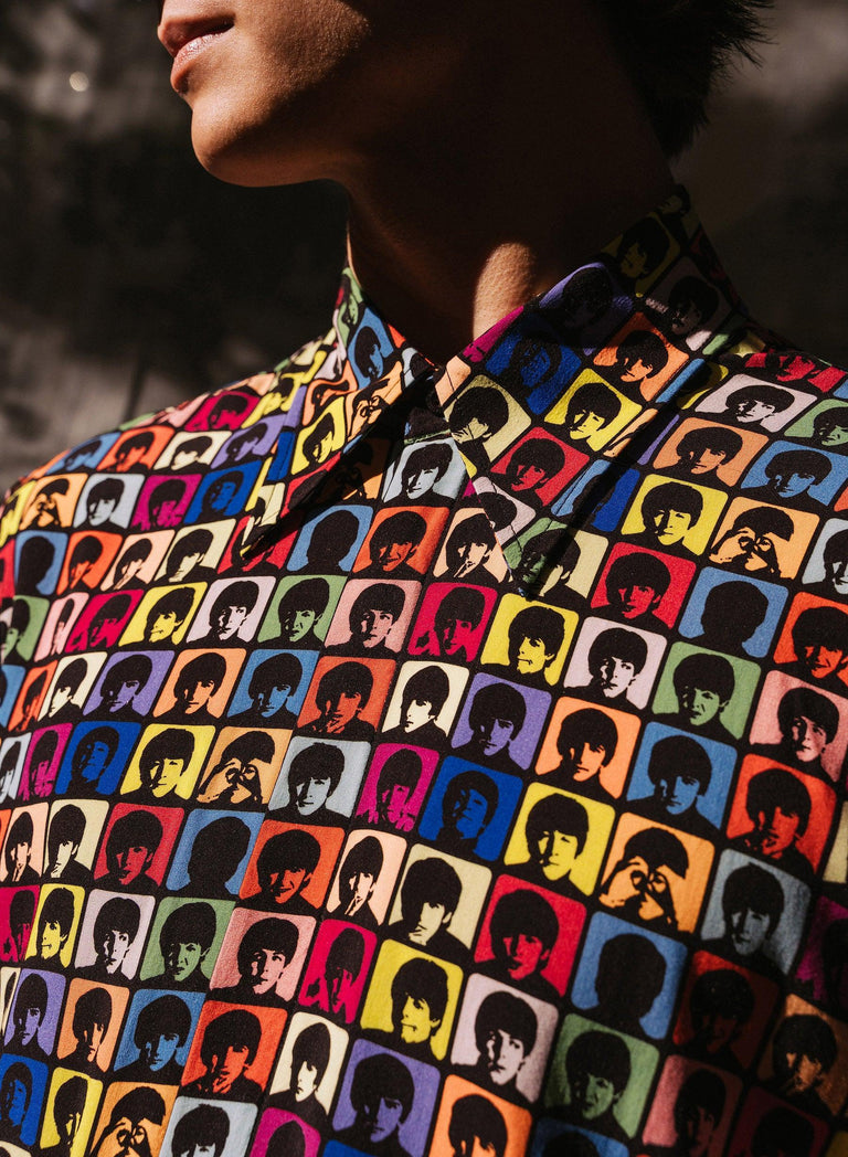 Phix X The Beatles Pop Art Print Viscose Shirt