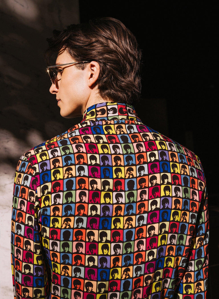 Phix X The Beatles Pop Art Print Viscose Shirt