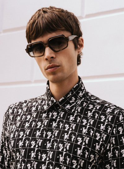 Phix X The Beatles Monochrome Portrait Shirt