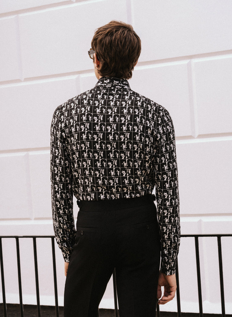 Phix X The Beatles Monochrome Portrait Shirt
