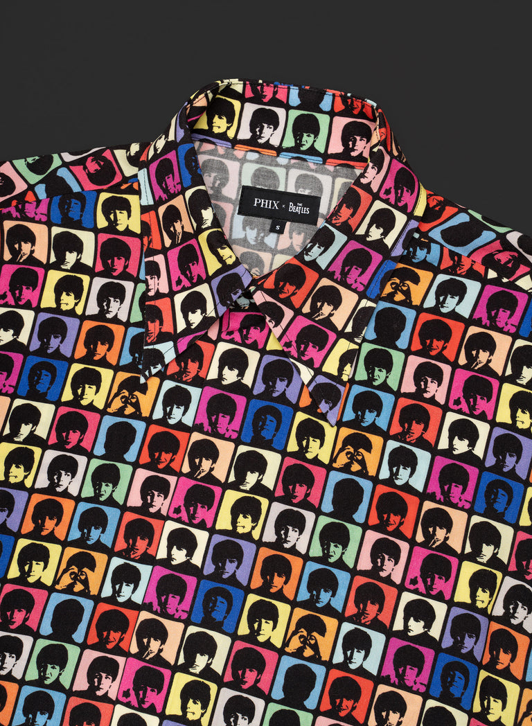 Phix X The Beatles Pop Art Print Viscose Shirt