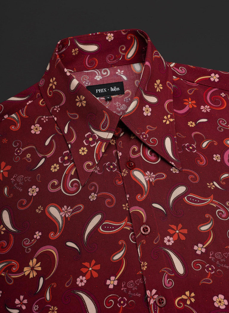 Phix X The Beatles Strawberry Fields Paisley Shirt