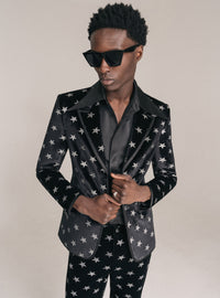 Black Velvet Bolan Star Blazer