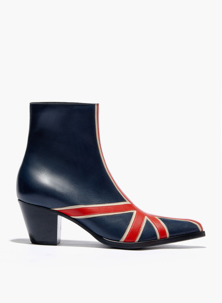 Union Jack 60mm Soho Leather Boots