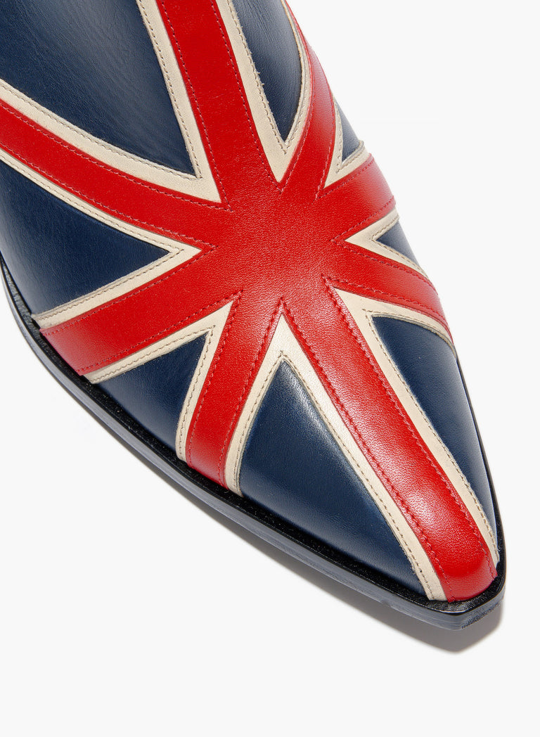 Union Jack 60mm Soho Leather Boots