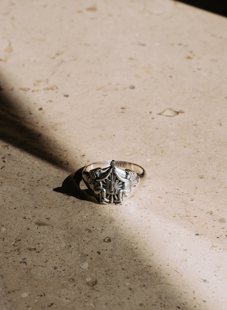 Silver Celestial Strings Ring