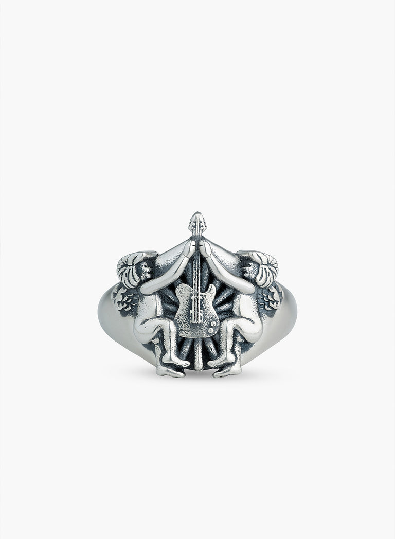Silver Celestial Strings Ring