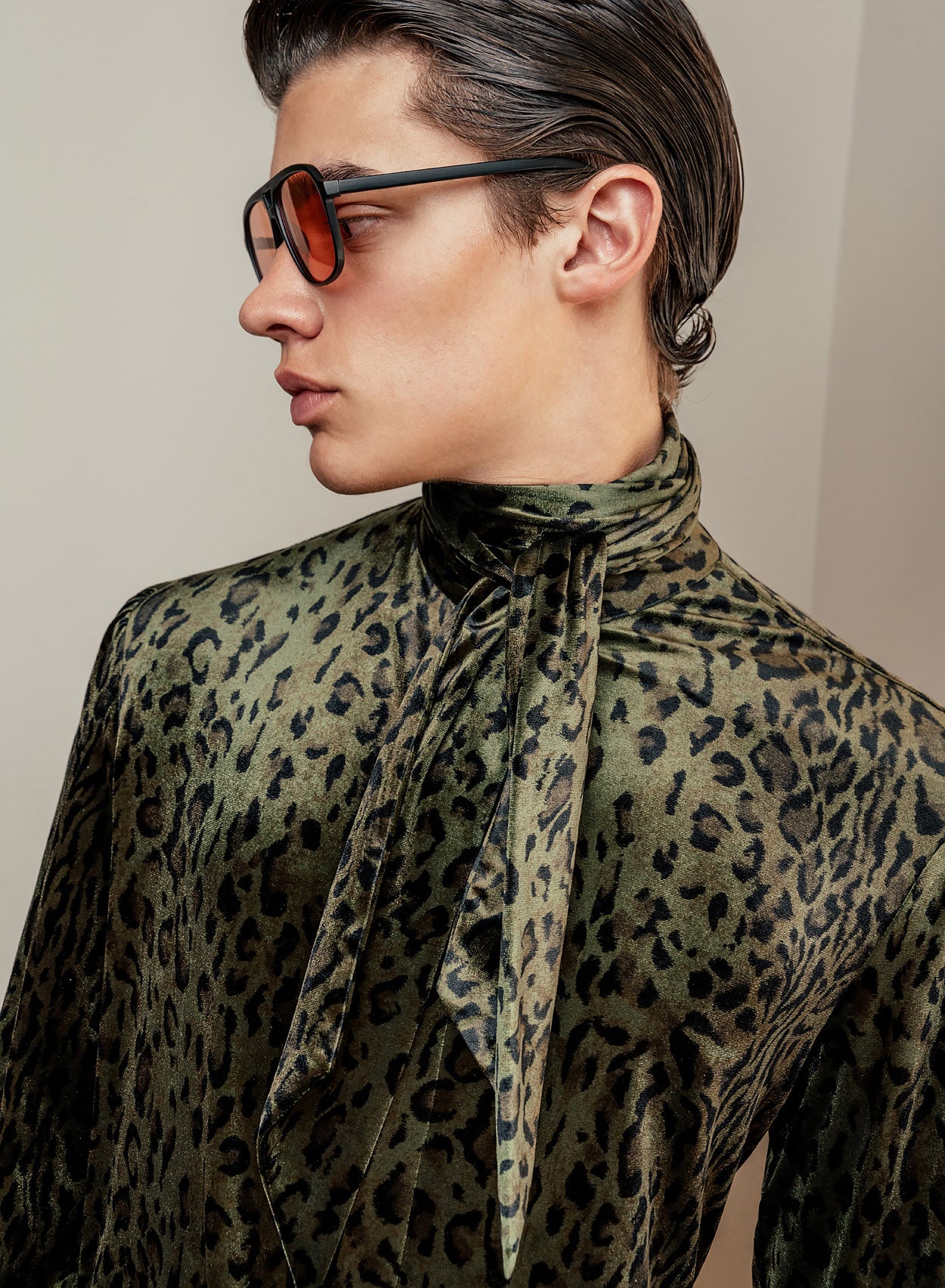 Leopard polo neck deals