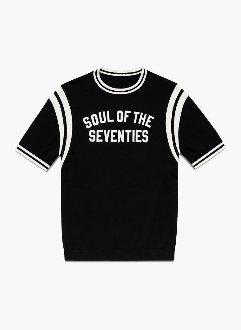 Soul Of The Seventies Black Polo Shirt