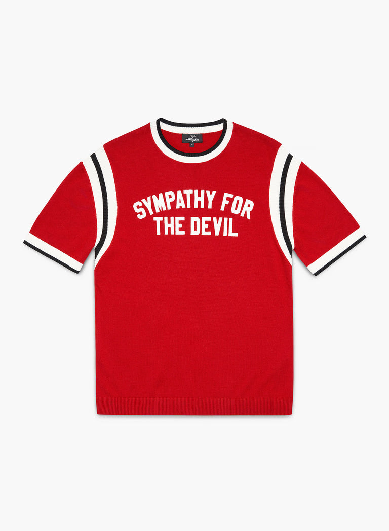 Phix X Rolling Stones Sympathy For The Devil Red Polo Shirt