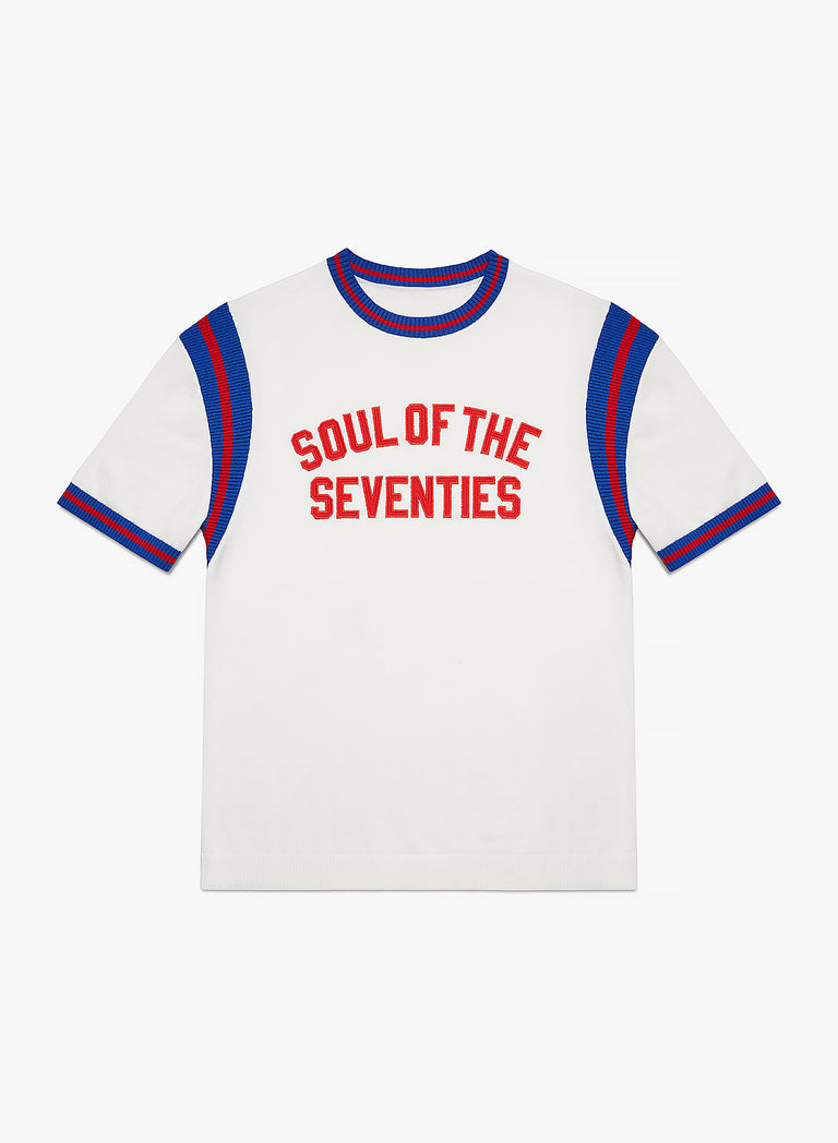 Soul Of The Seventies White Polo Shirt
